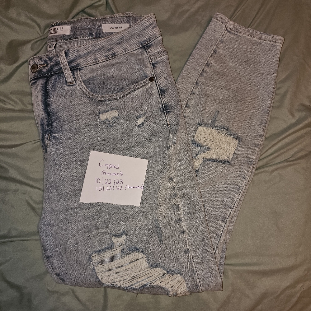 Judy Blue Skinny Fit Light Wash Jeans Size 14W